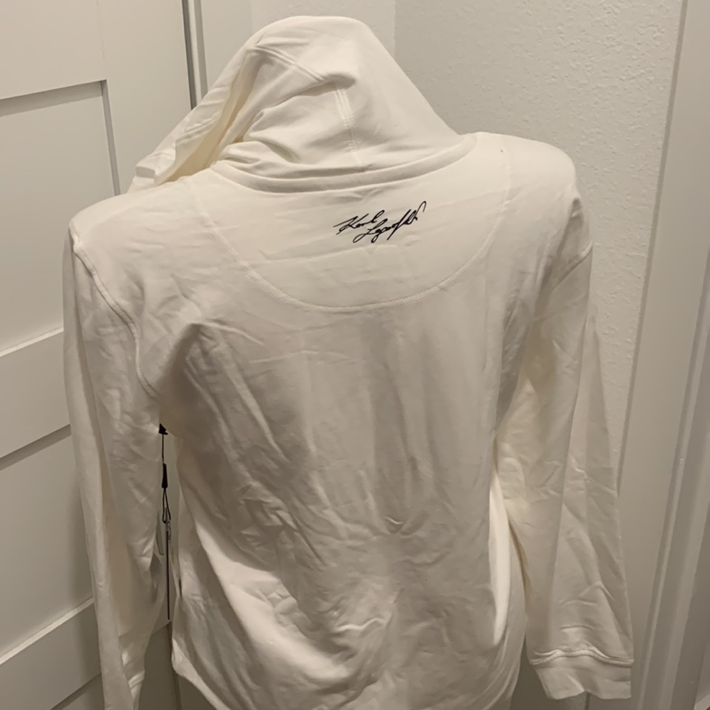 Karl Lagerfeld Paris why Hooded Sweatshirt Size L - Picture 4 of 16